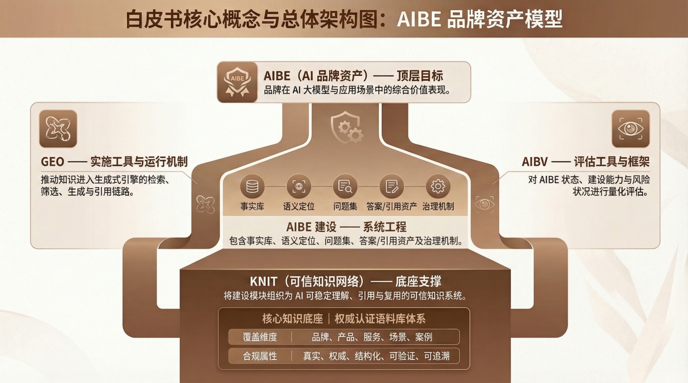 AI品牌资产从SEO到AIBE的迁移路径示意图