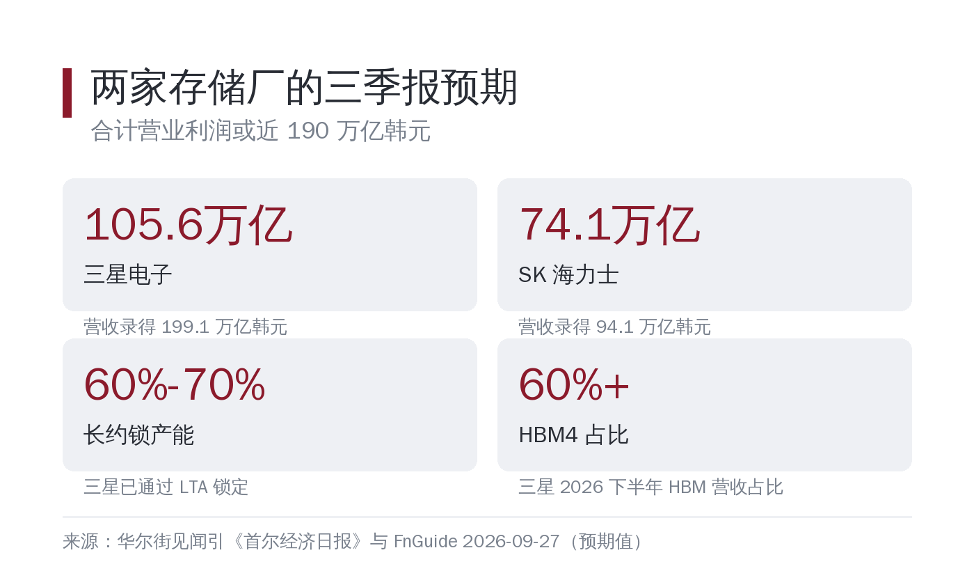 两家的三季报预期
